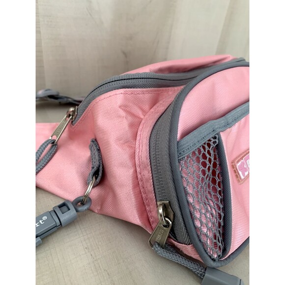 Vintage EastSport Gray & Pink Waist Fanny Pack With Extra Pocket Pouch 90s - Picture 4 of 13